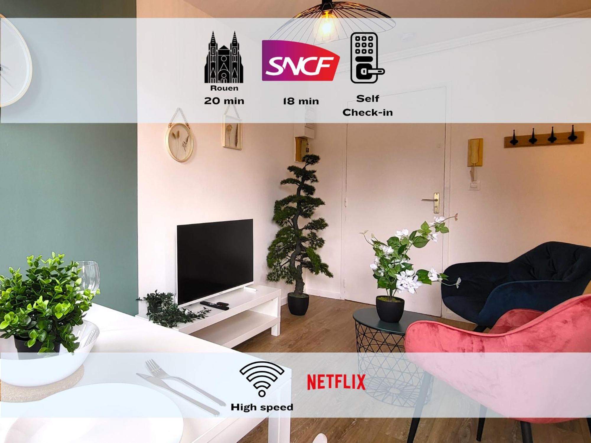 Apartmán Oxygen - Lumineux Deux-Pieces A 20Min De Rouen Caudebec-les-Elbeuf Exteriér fotografie